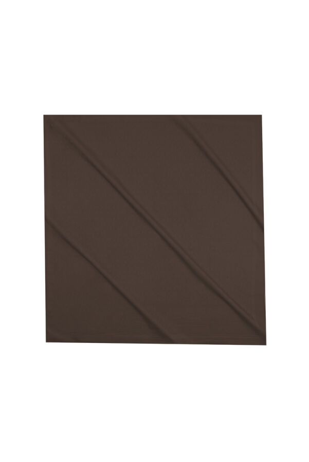 Koyu Kahverengi Polyester Eşarp - 1