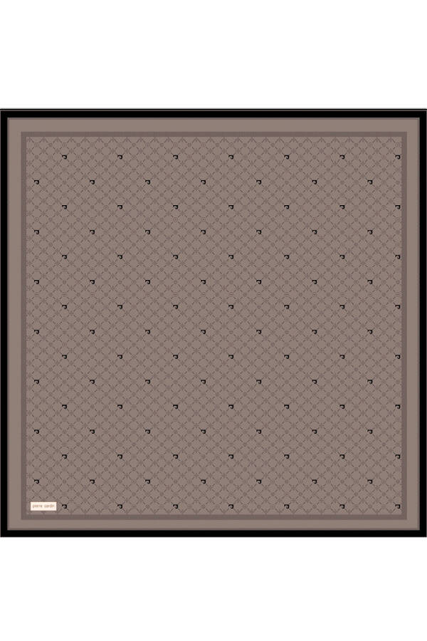Renkli 90X90 İpek Krep Saten Eşarp - 1