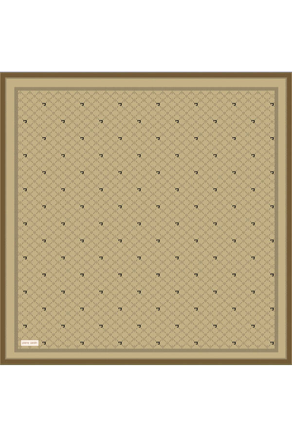 Camel 90X90 İpek Twill Eşarp - 1