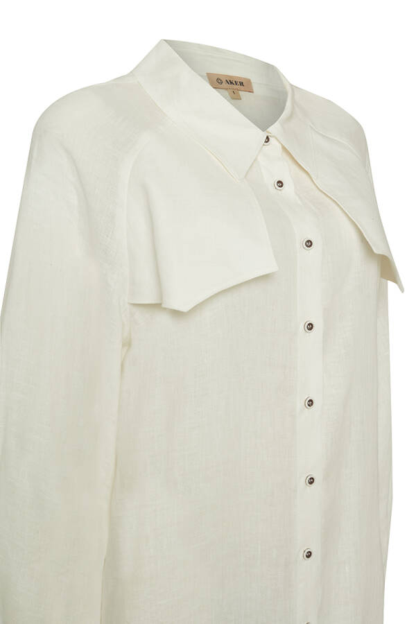 Ekru Rüzgarlık Detaylı Tunik - 2