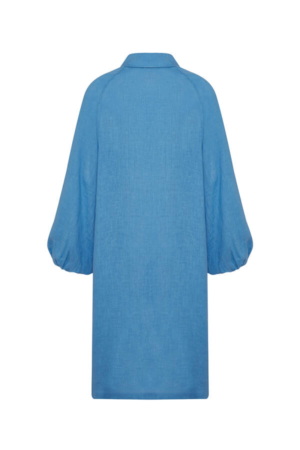 İndigo Rüzgarlık Detaylı Tunik - 3