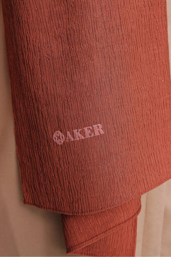 Tarçın 72X190 CM Kırınkıl Şal - 4