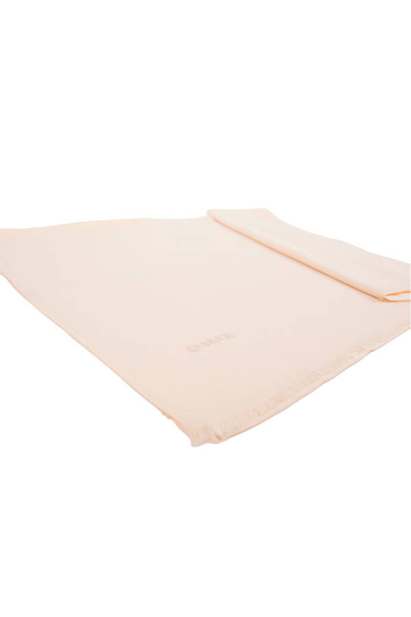 Pudra 72X190 CM Püsküllü Viskon Şal - 2