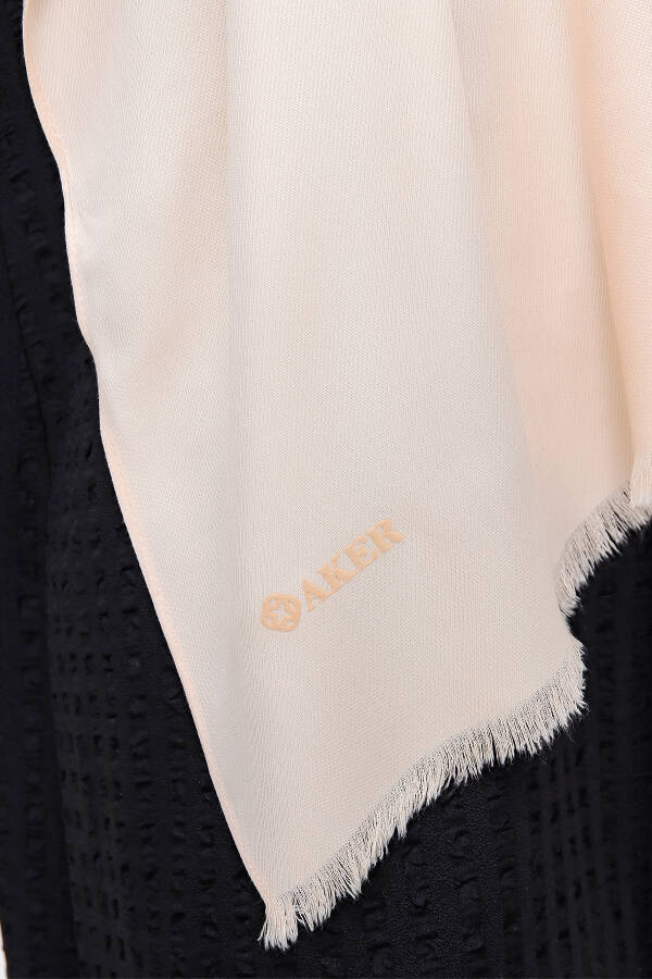 Pudra 72X190 CM Püsküllü Viskon Şal - 4