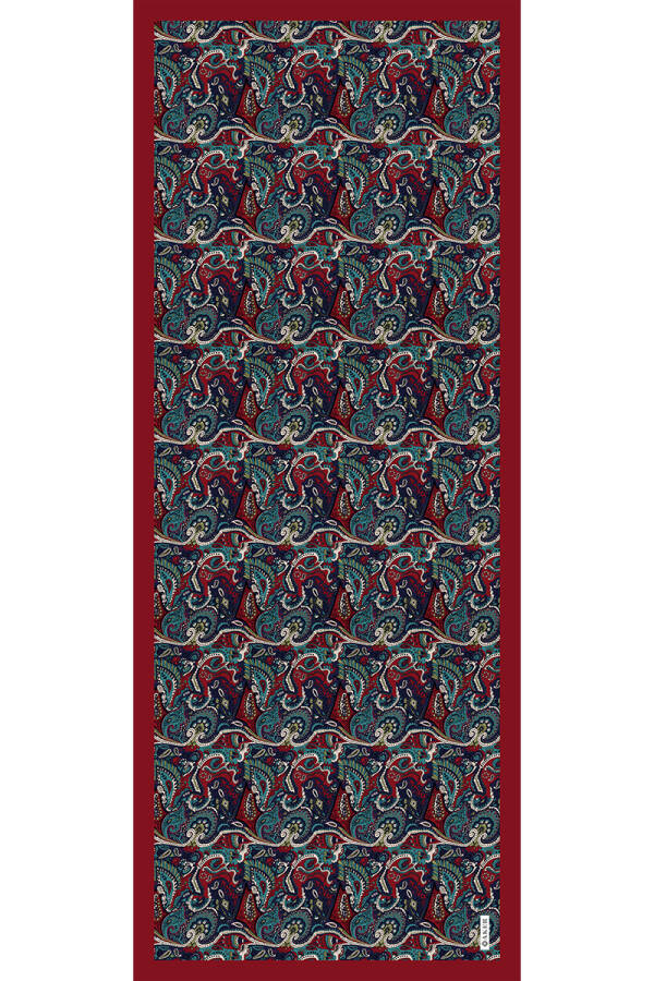 Etnik Desenli Soft Touch Şal - Aker