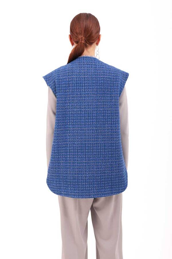 Saks Cep Detaylı Yelek - Aker (1)