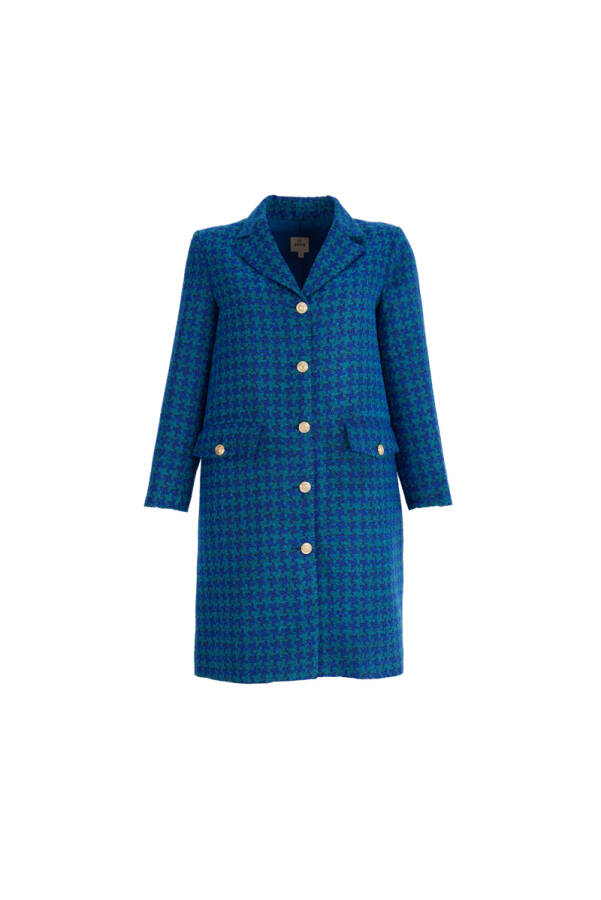 Saks Kazayağı Desenli Kap - 1