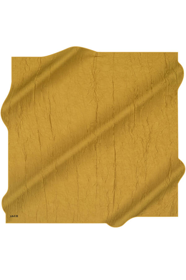 Sarı 100X100 Kraş Eşarp - 1