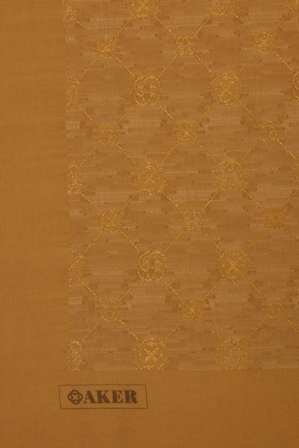 Sarı 70X190 CM Koza Şal - 3