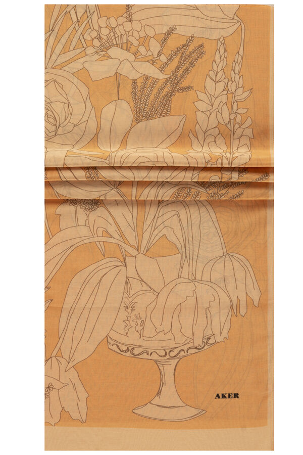 Sarı 75X200 İpek Koton Şal - 1