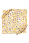 Sarı 90X90 İpek Krep Saten Eşarp 