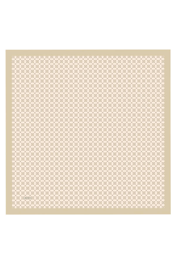 Sarı 90X90 İpek Twill Eşarp - 1