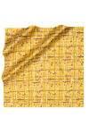 Sarı 90X90 İpek Twill Eşarp - 1