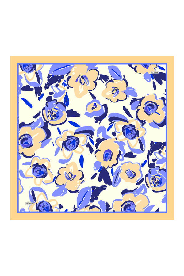 Sarı 90X90 Pure Touch Eşarp - 1