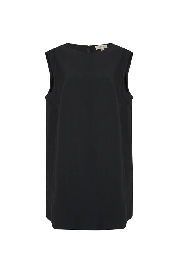 Siyah Sıfır Kol Tunik - 1