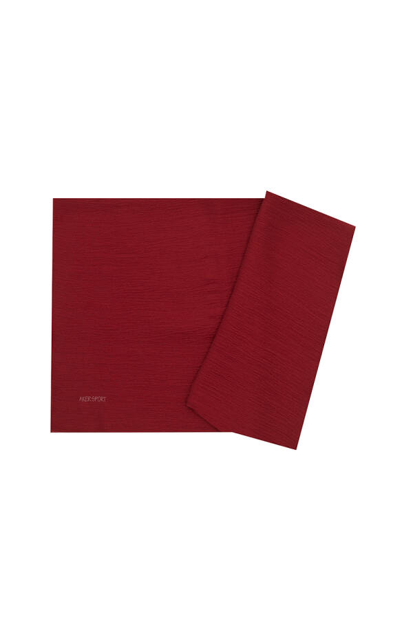Bordo 70X180 Simli Tül Şal - 1