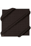Siyah 100X100 İpek Krep Saten Eşarp 