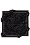 Siyah 100X100 İpek Krep Saten Eşarp 