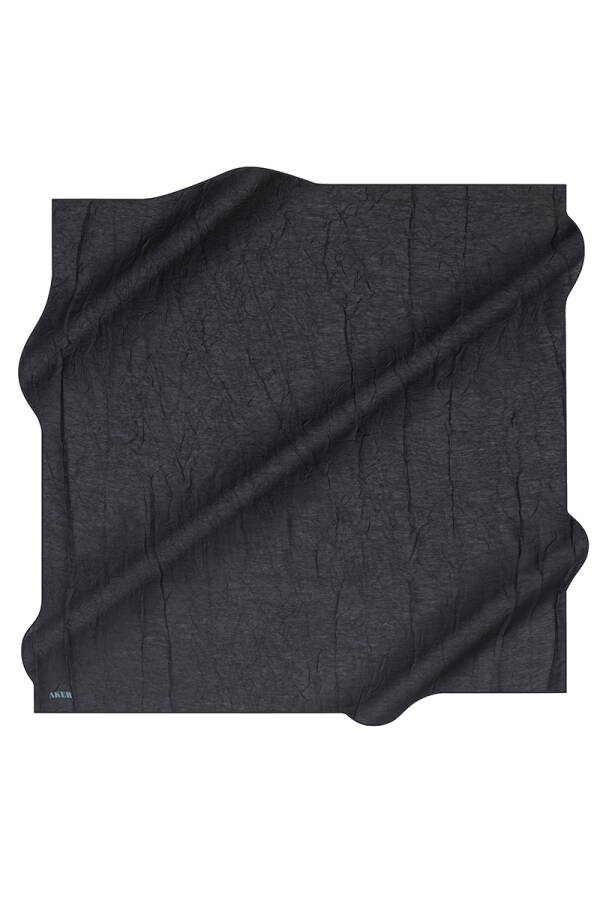 Siyah 100X100 Kraş Eşarp - Aker