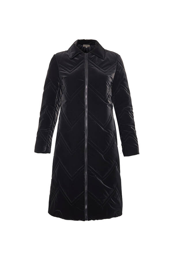 Siyah Gömlek Yaka Mont - Aker