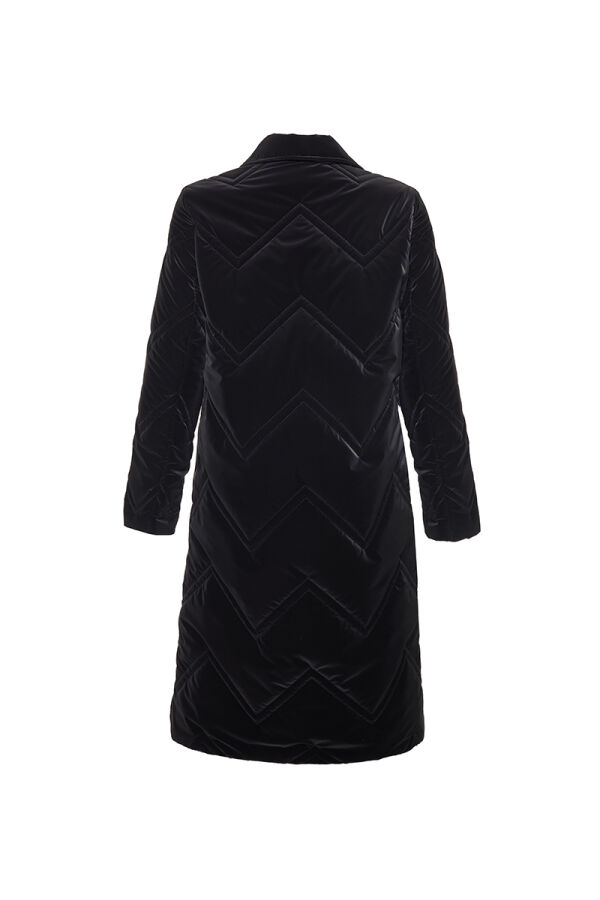 Siyah Gömlek Yaka Mont - 3