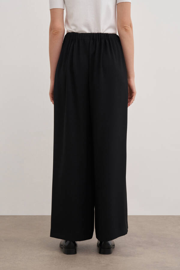 Siyah 14116111 Lastikli Pantolon Etek - 5