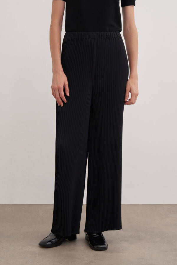 Siyah 14124111 Lastikli Pantolon Etek - Aker (1)