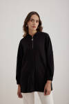 Siyah 15767111 Büzgü Kol Sweat 