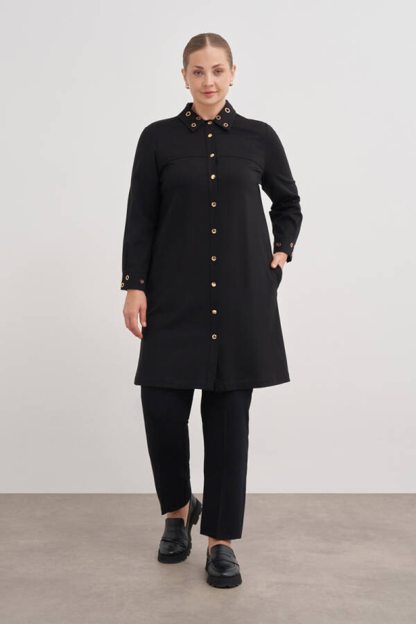 Siyah Kuşgözü Detaylı Kap - 2