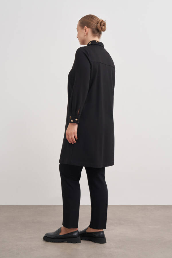 Siyah Kuşgözü Detaylı Kap - 6