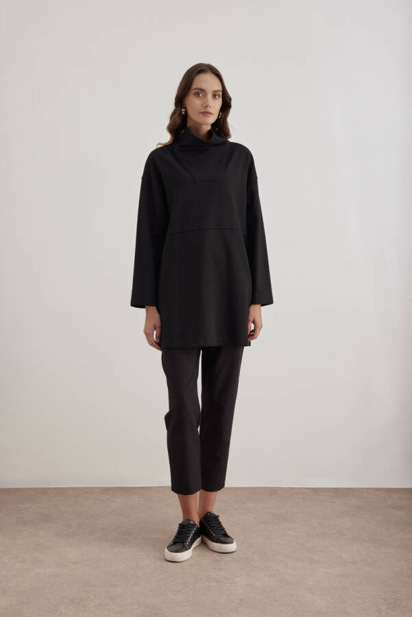 Siyah Basic Bluz - Aker (1)