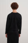 Siyah Fermuar Detaylı Spor Sweat - 6