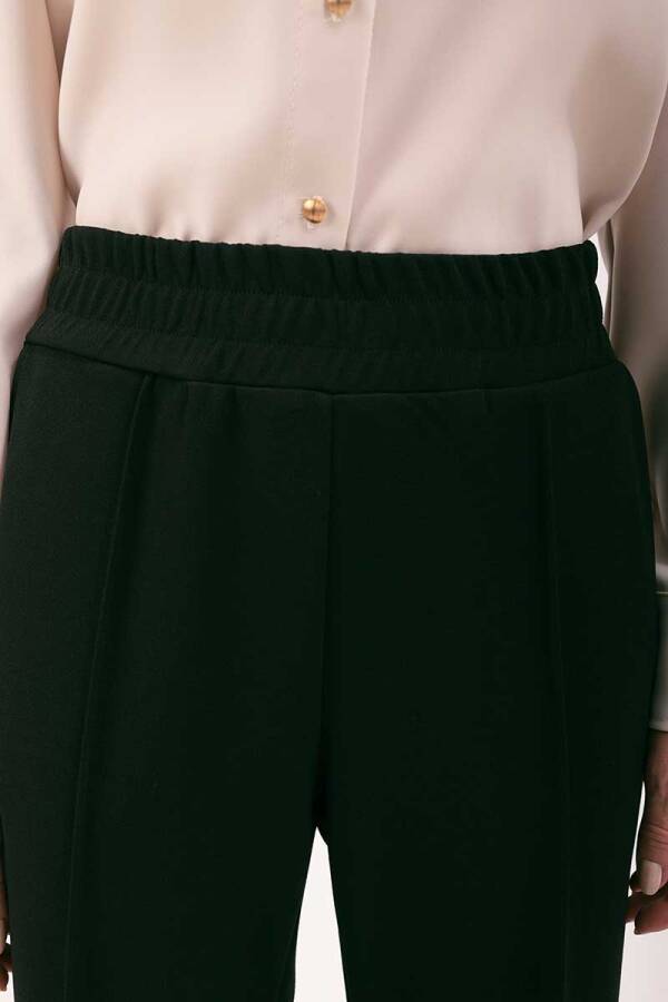 Siyah Beli Lastikli Pantolon - 6