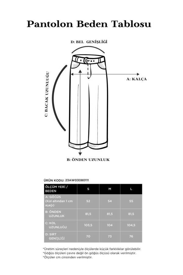 Siyah Beli Lastikli Pantolon - 7