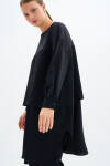 Siyah Örme Detaylı Tunik - 11