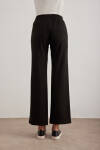 Siyah Geniş Kesim Pantolon - 5