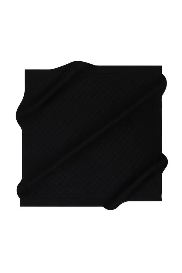 Siyah Kare Jakar Eşarp - 1