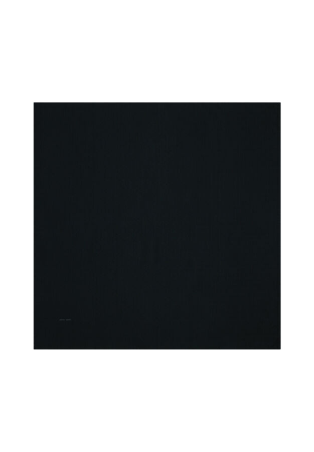 Siyah 100X100 Pierre Cardın Logolu İpek Koton Jakar Eşarp - Pierre Cardin