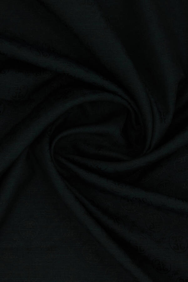 Siyah 100X100 K.Pierre Cardın Logolu İpek Koton Jakar - Pierre Cardin (1)