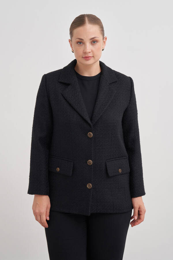 Siyah 5620112 Ceket - Aker