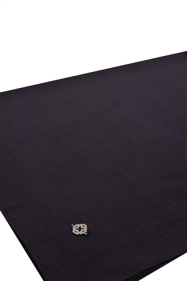 Siyah 65X190 Çizgi Desen Şal - 2