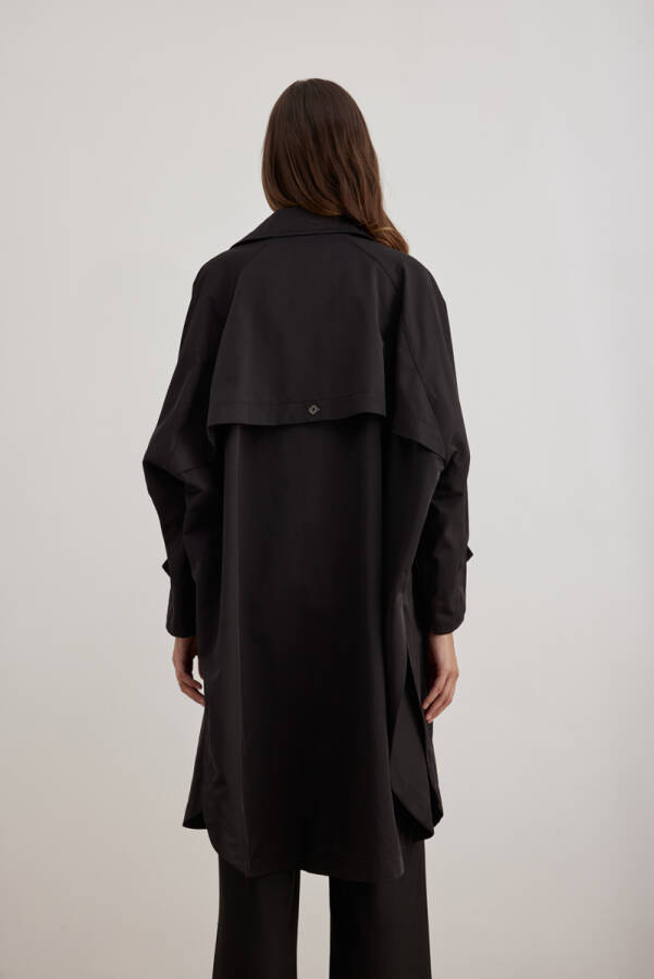 Siyah Pelerin Yağmurluk - 6
