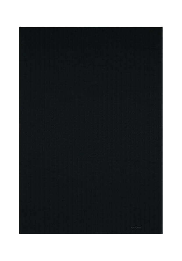 Siyah 75X190 CM Logolu İpek Koton Jakar Şal - Pierre Cardin