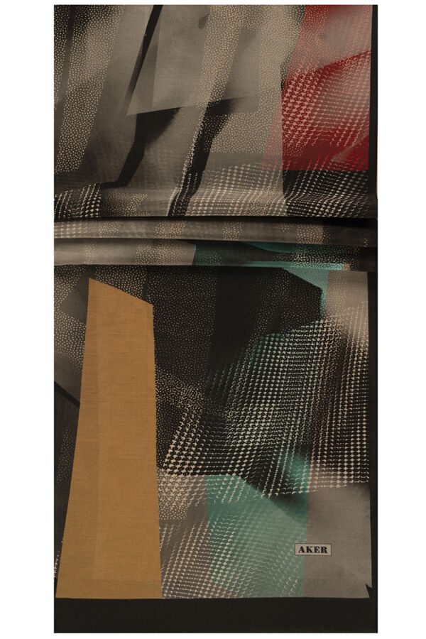 Siyah 75X200 İpek Koton Şal - 1