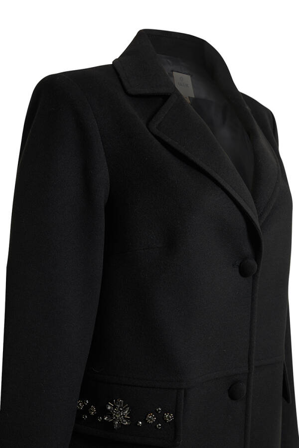 Siyah Günlük Astarlı Kaban - Aker (1)