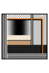 Siyah 90X90 İpek Twill Eşarp 