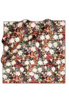 Siyah 90X90 İpek Twill Eşarp 