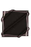 Siyah 90X90 İpek Twill Eşarp 