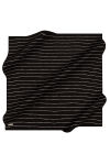 Siyah 90X90 İpek Twill Eşarp 
