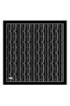 Siyah 90X90 İpek Twill Eşarp 